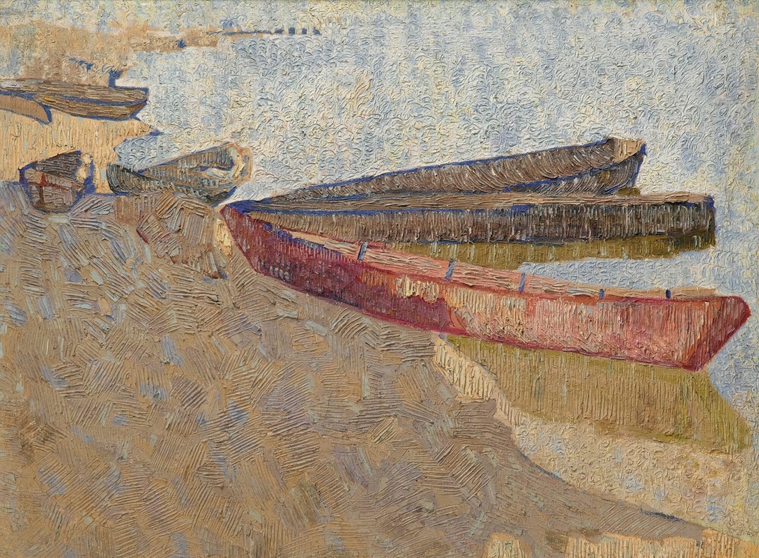 Vladimir Baranov-Rossiné - Three Boats On The Dnieper