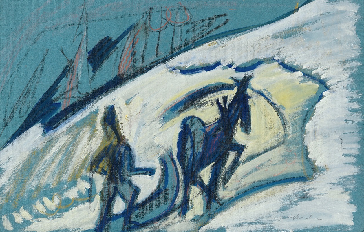 Ernst Ludwig Kirchner - Bauer mit Pferdeschlitten