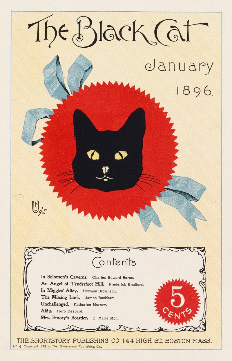 Anonymous - The black cat, January 1896