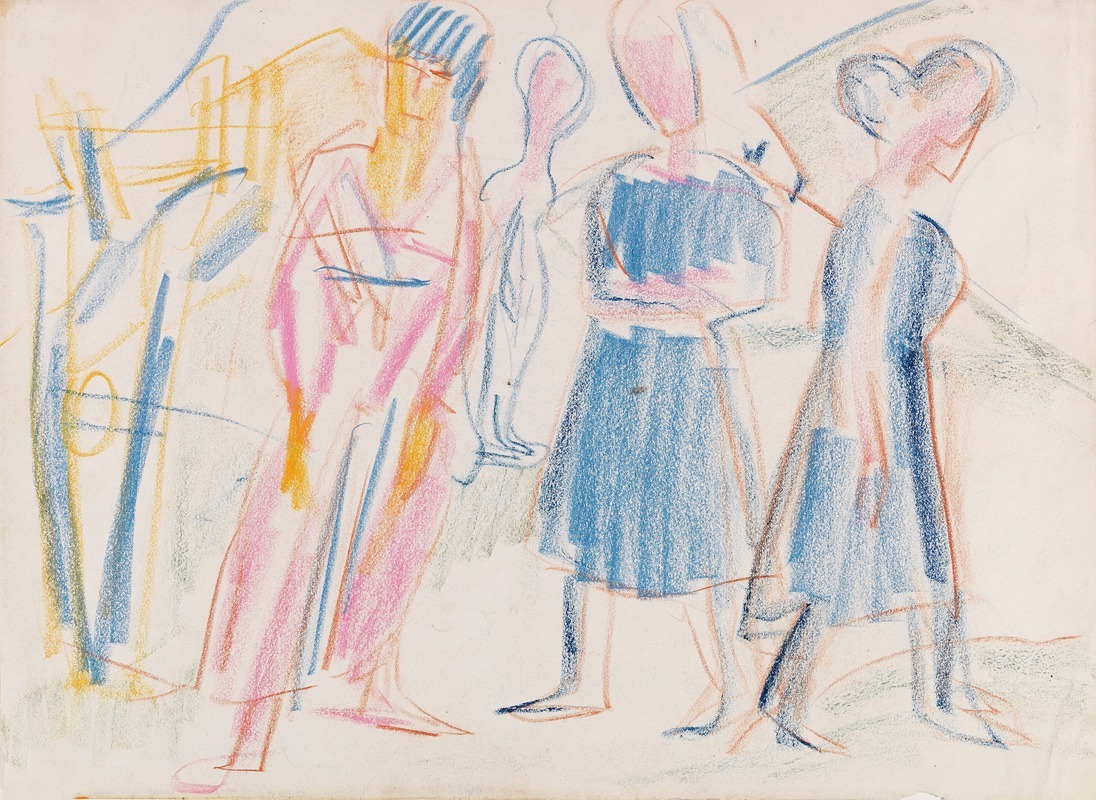 Ernst Ludwig Kirchner - Frauen in Landschaft