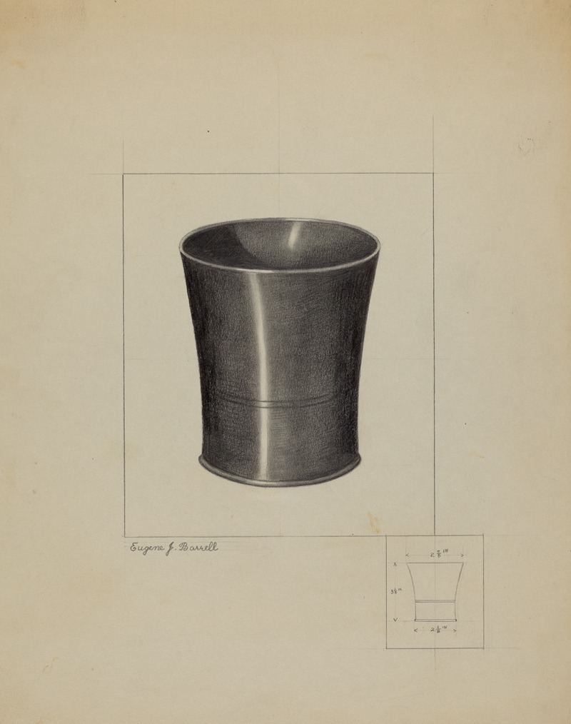 Eugene Barrell - Pewter Beaker