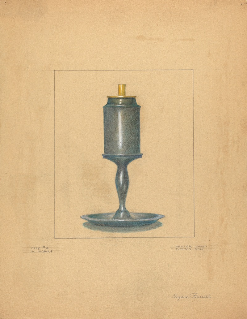 Eugene Barrell - Pewter Lamp