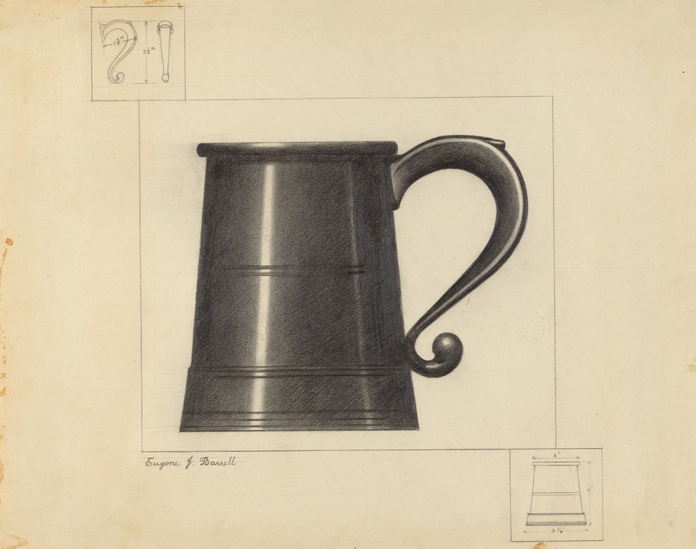 Eugene Barrell - Pewter Mug