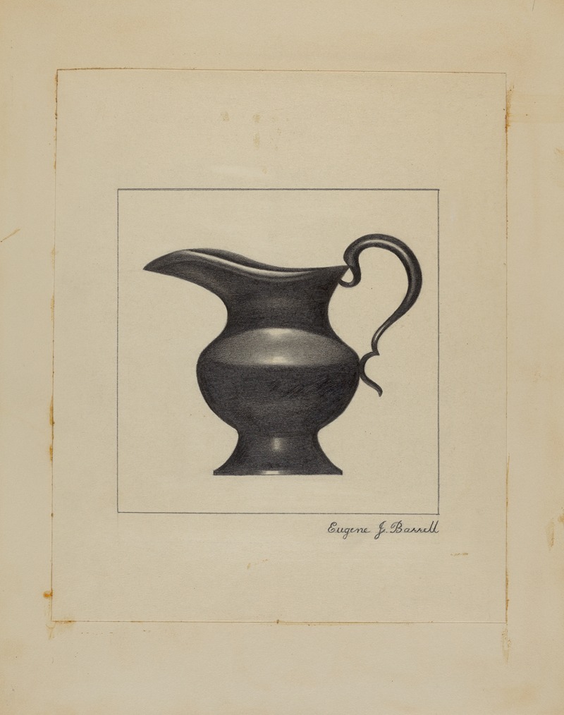 Eugene Barrell - Pewter Pitcher