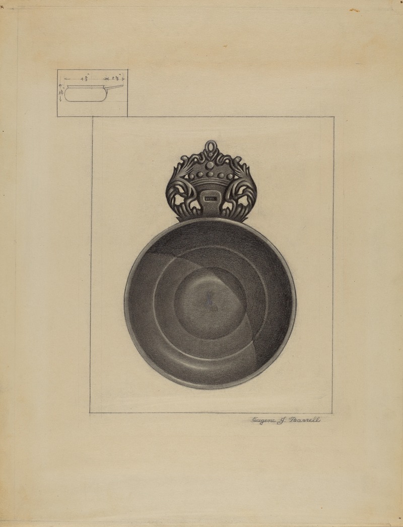 Eugene Barrell - Pewter Porringer