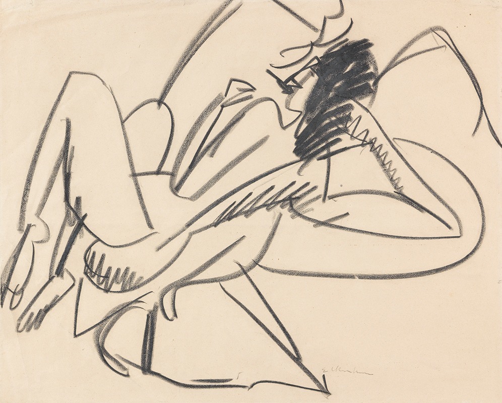 Ernst Ludwig Kirchner - Liegender weiblicher Akt
