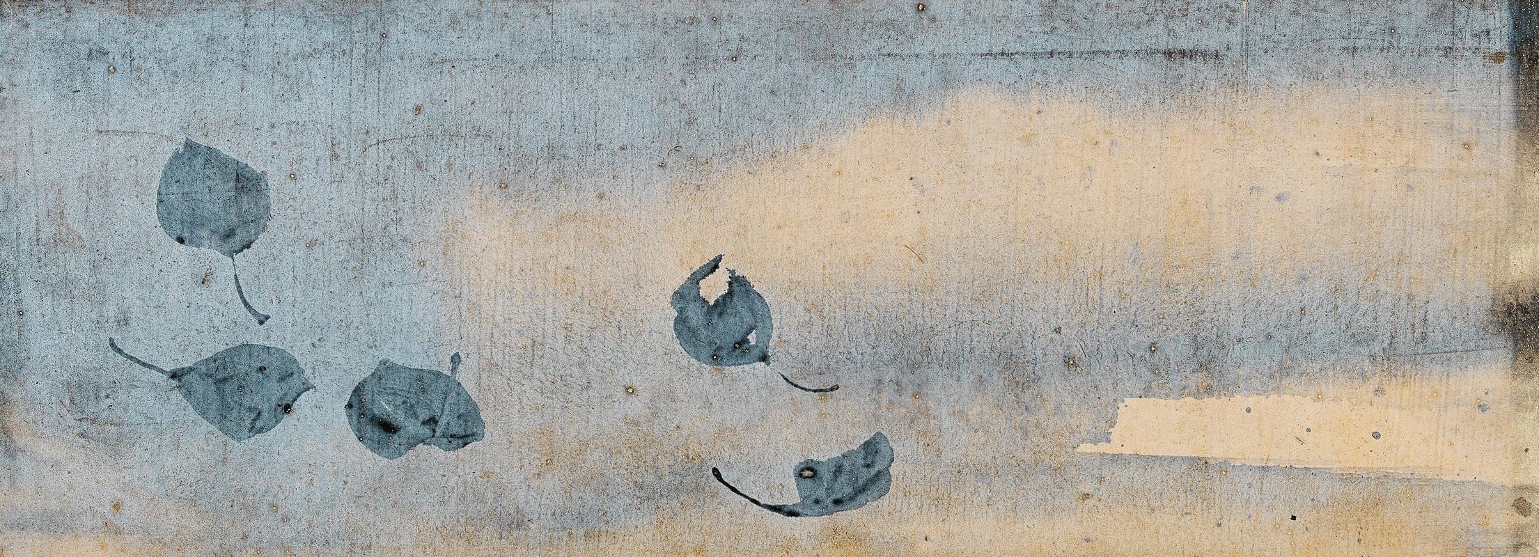 Klemens Brosch - Fünf Blätter fallend, Dekorative Füllung