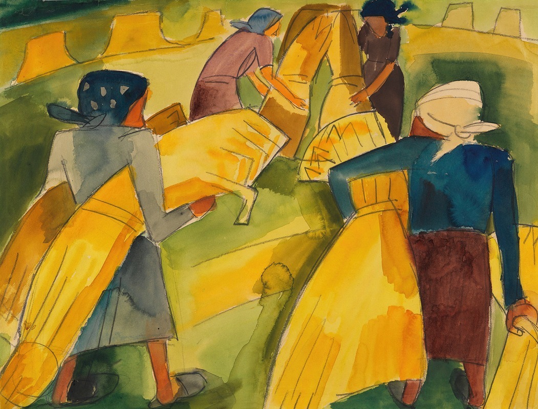 Martel Schwichtenberg - Frauen bei der Ernte