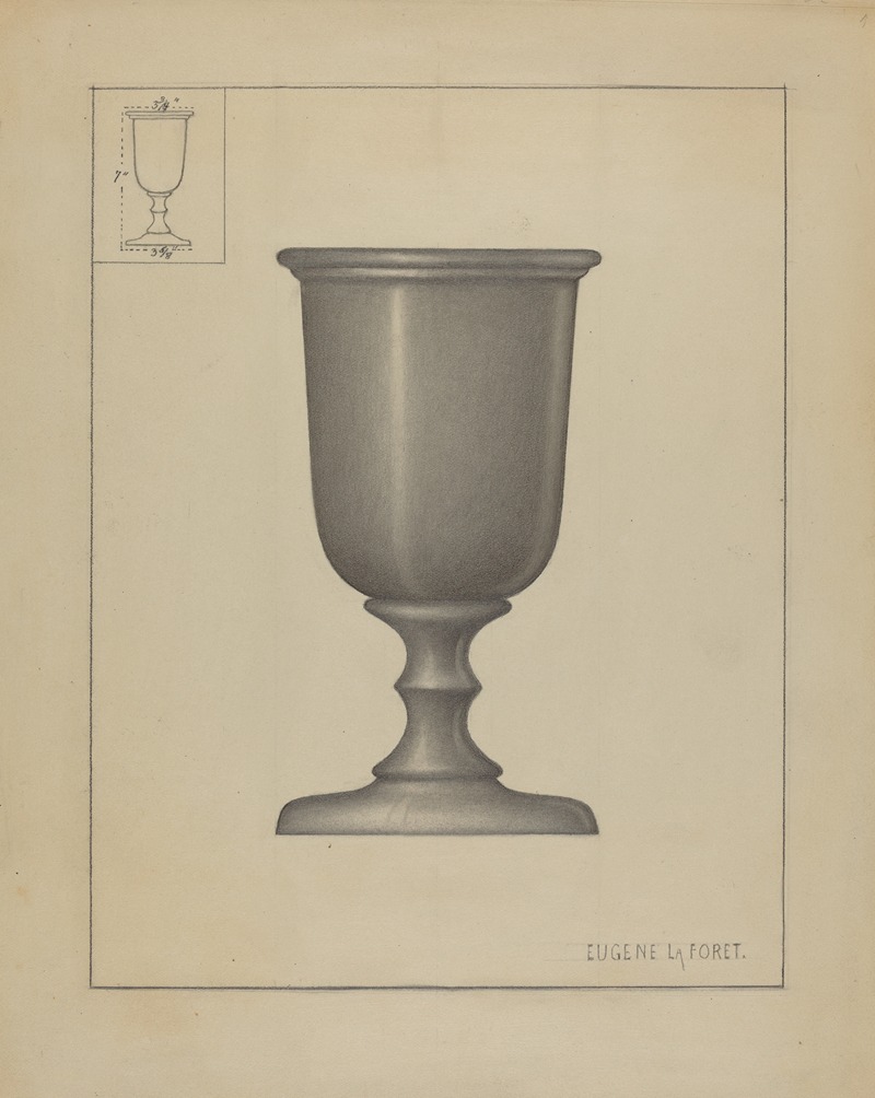 Eugene La Foret - Pewter Chalice