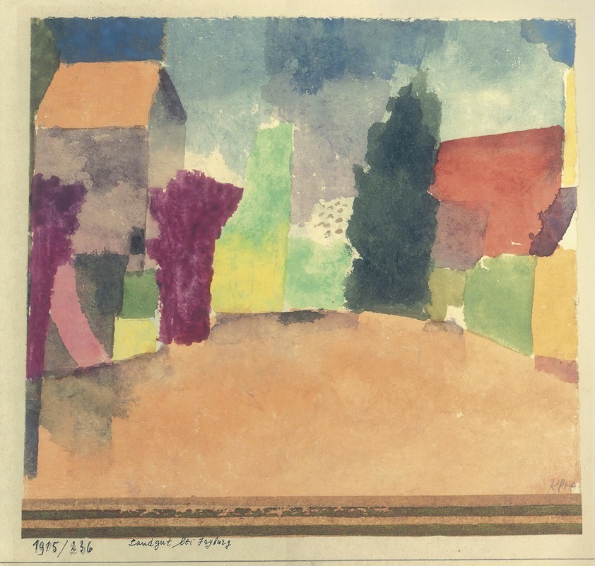 Paul Klee - Landgut Bei Fryburg (Country House Near Fribourg)