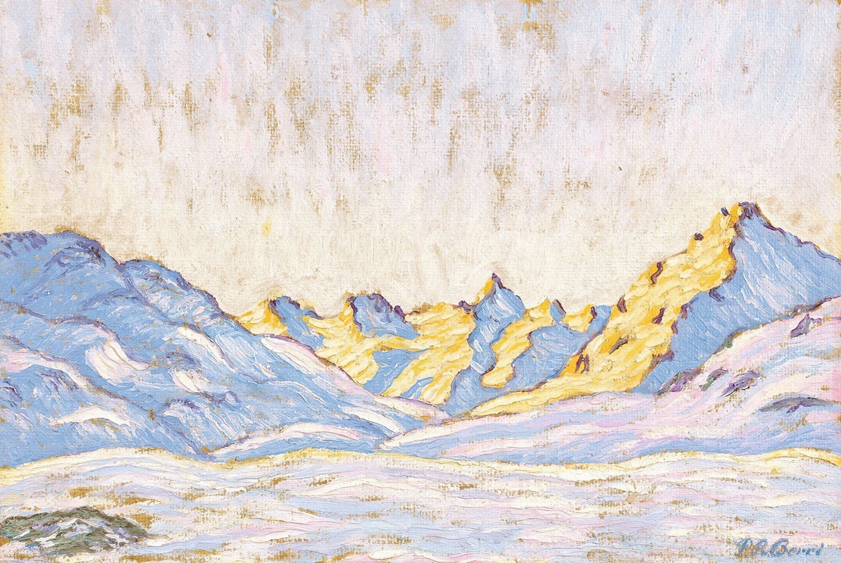 Peter Robert Berry - Winter Landscape (Pass Of Bernina)