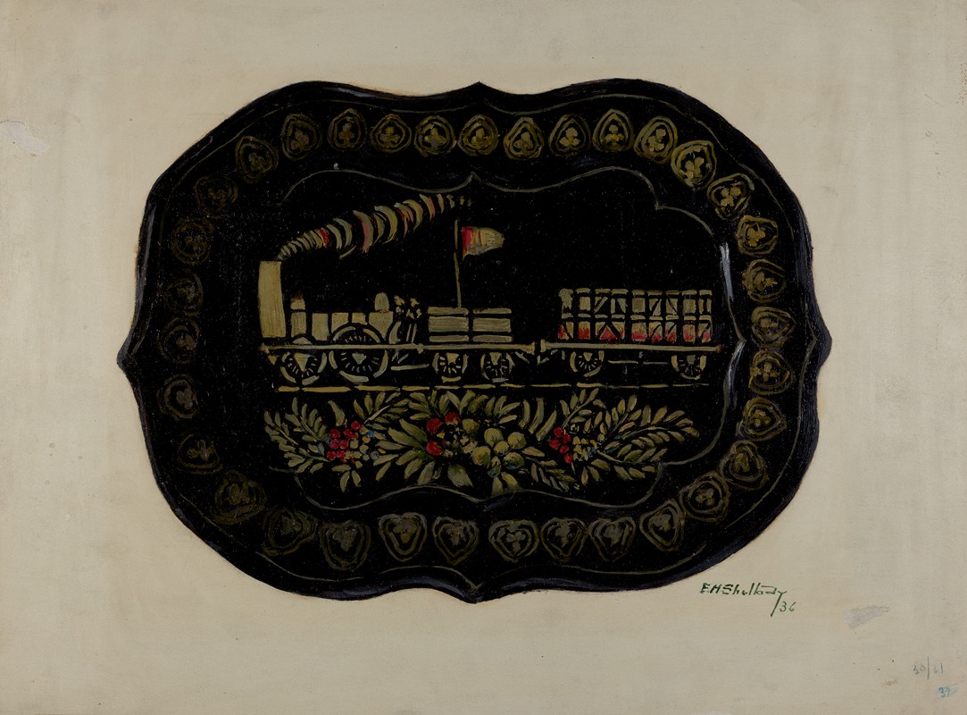 Eugene Shellady - Toleware Tin Tray