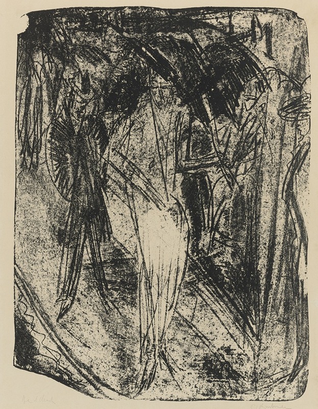 Ernst Ludwig Kirchner - Dame Im Regen
