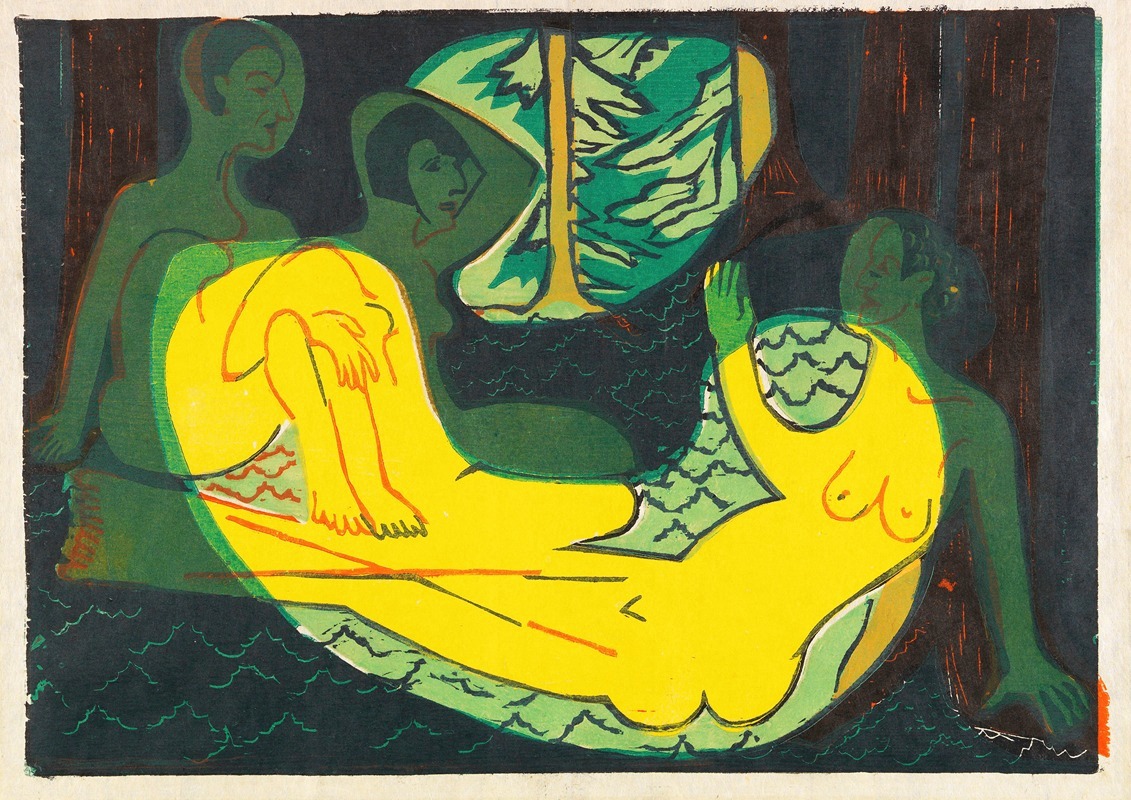 Ernst Ludwig Kirchner - Drei Akte im Walde
