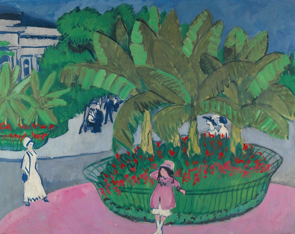 Ernst Ludwig Kirchner - The Bosquet; Albertplatz In Dresden