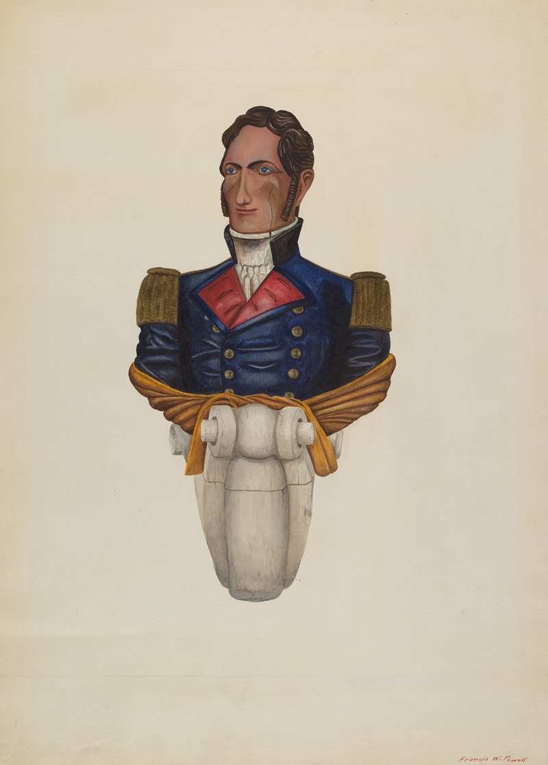 F.W. Powell - Commodore Morris Figurehead