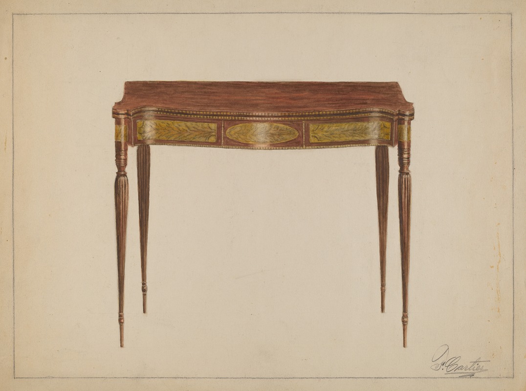 Ferdinand Cartier - Card Table