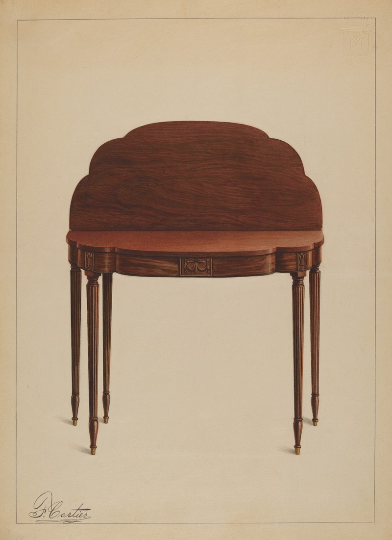 Ferdinand Cartier - Card Table