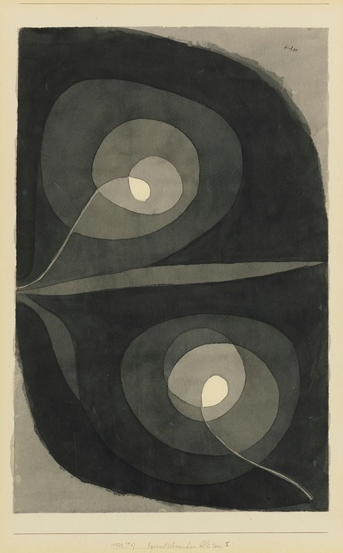 Paul Klee - Spiralschraubenblüten I (Spiral Screw Flowers I)
