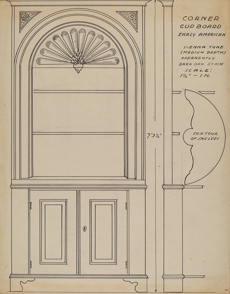 Ferdinand Cartier - Corner Cupboard