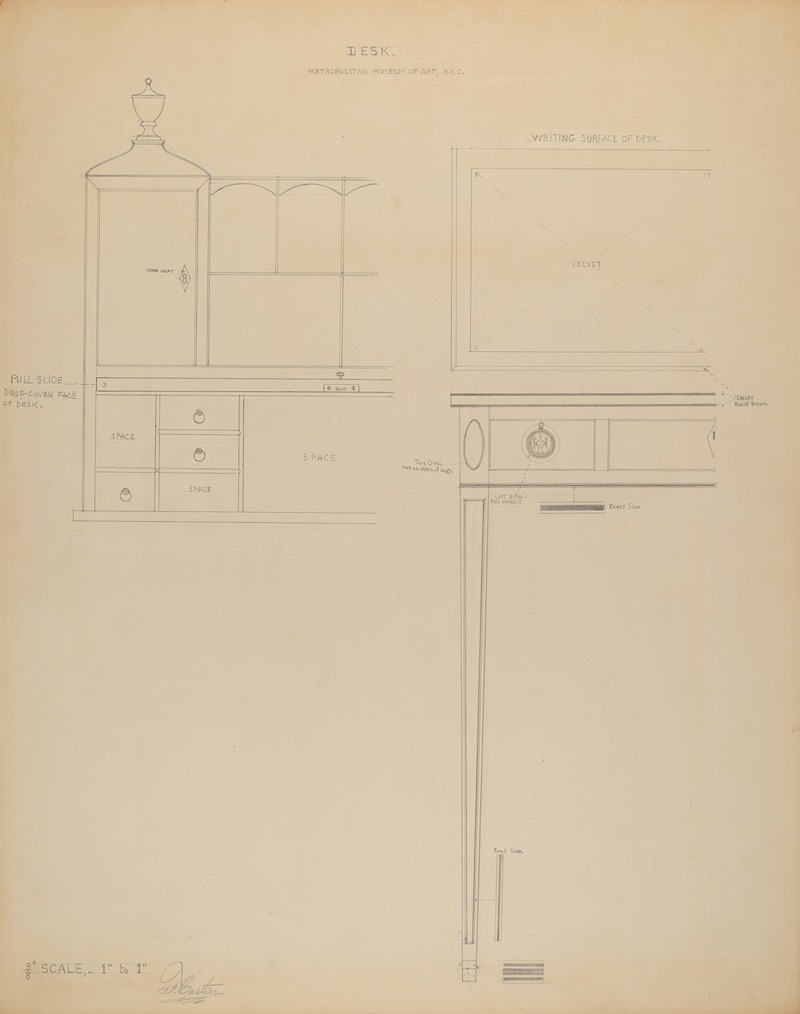 Ferdinand Cartier - Desk