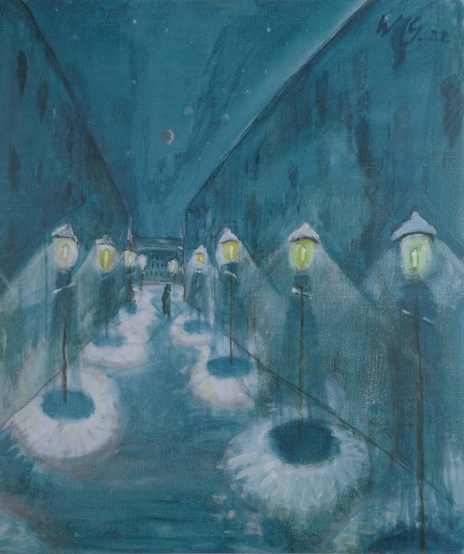 Walter Gramatté - Nächtliche Strasse (Street By Night)