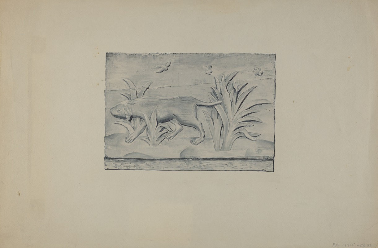 Flora Merchant - Relief Panel of Dog