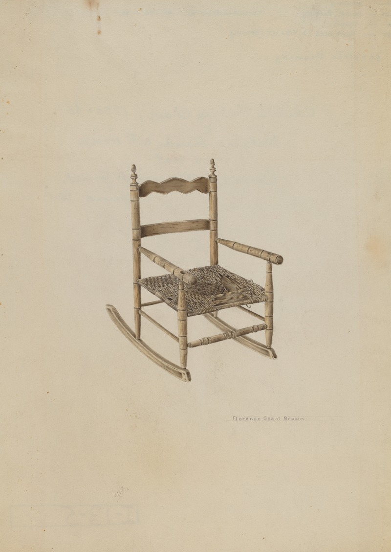 Florence Grant Brown - Child’s Rocking Chair