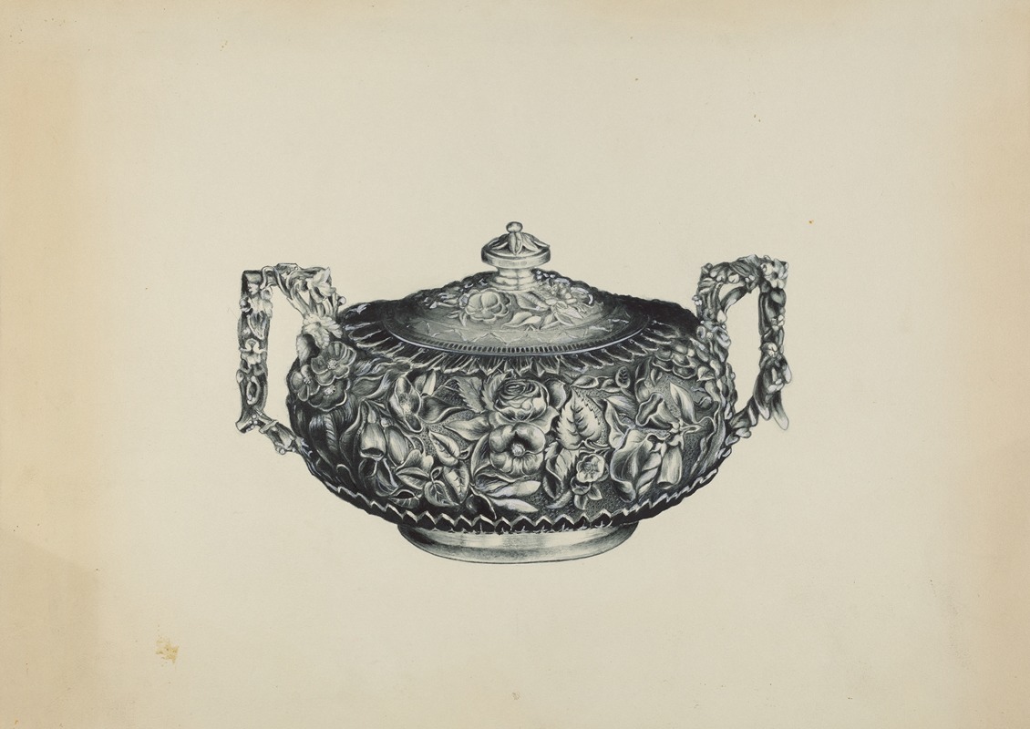 Florence Hastings - Silver Sugar Bowl