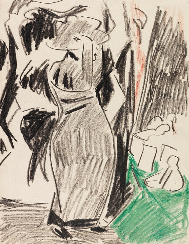 Ernst Ludwig Kirchner - Frau vor dem Spiegel
