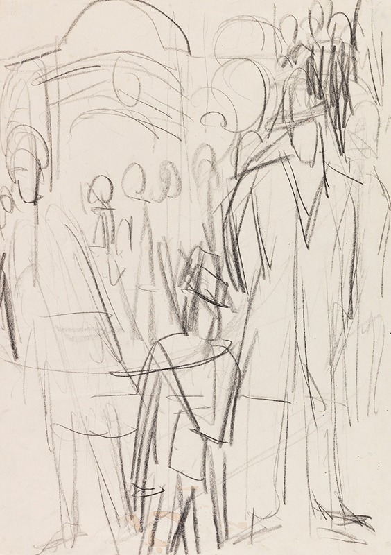 Ernst Ludwig Kirchner - Nächtliche Berliner Straßenszene