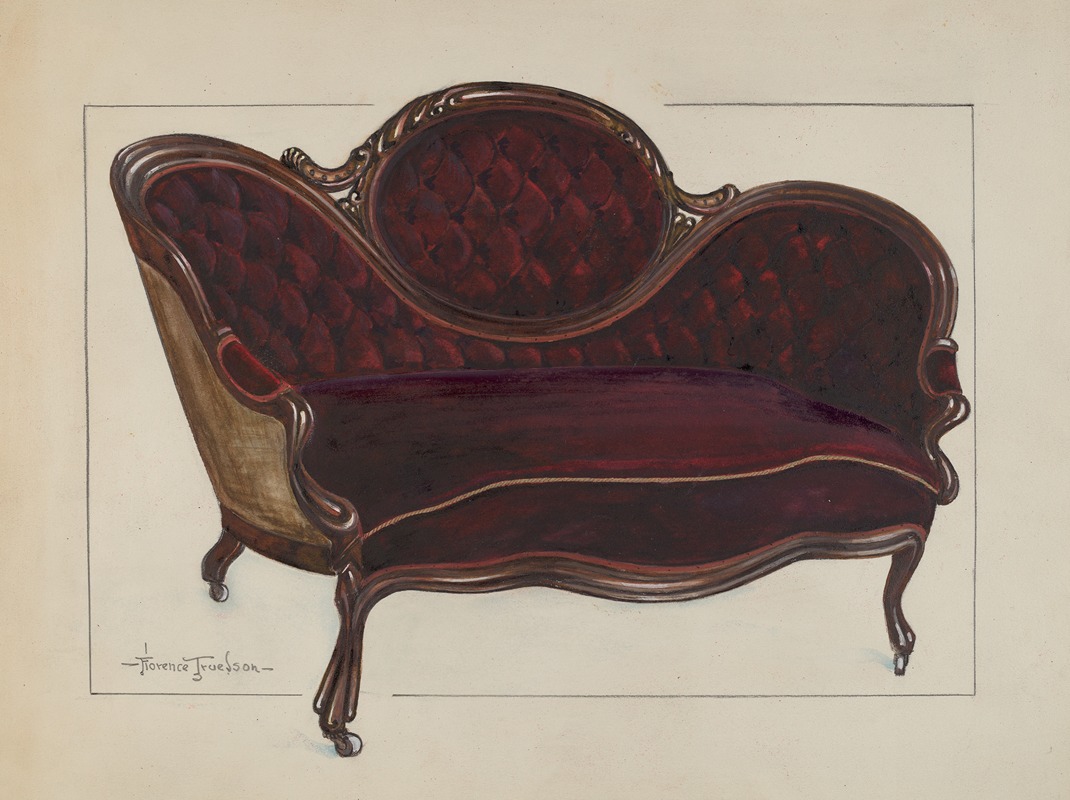 Florence Truelson - Queen Anne Settee