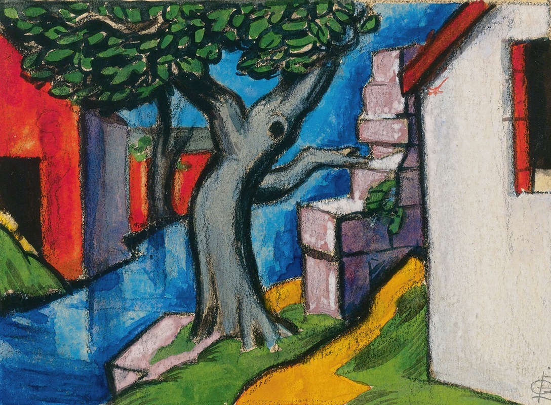 Oscar Bluemner - Mystic Tree
