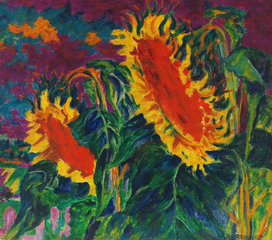 Philipp Bauknecht - Zwei Sonnenblumen