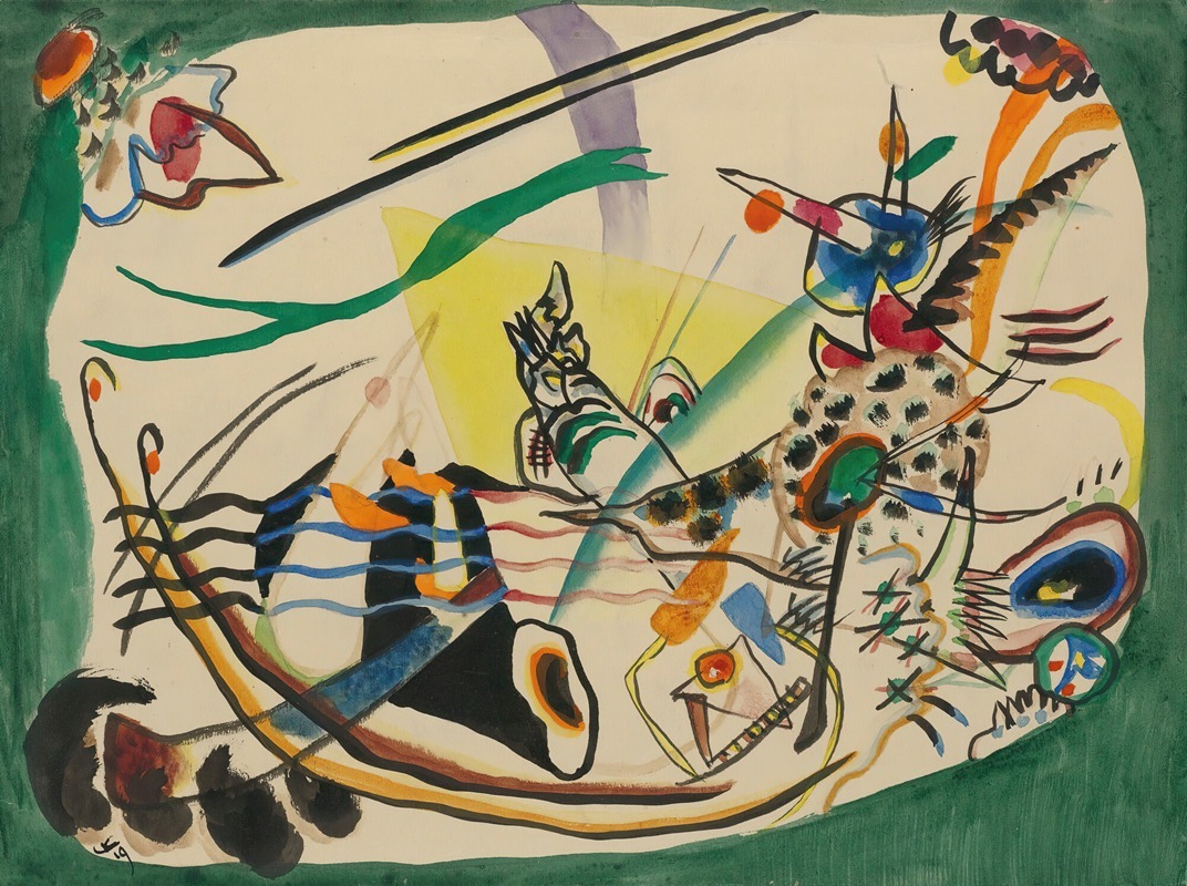 Wassily Kandinsky - Entwurf Zu ‘grüner Rand’ (Study For ‘green Border’)