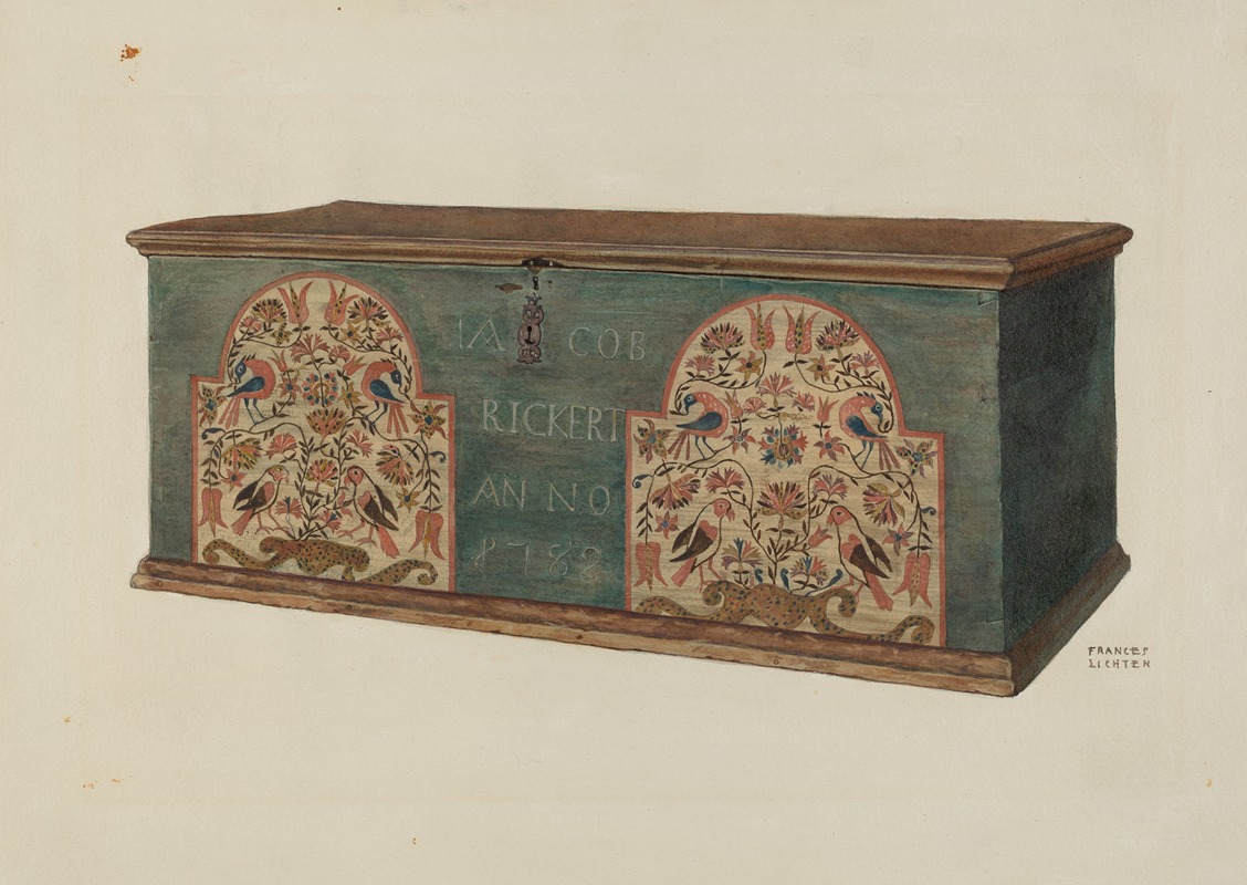 Frances Lichten - Pa. German Chest