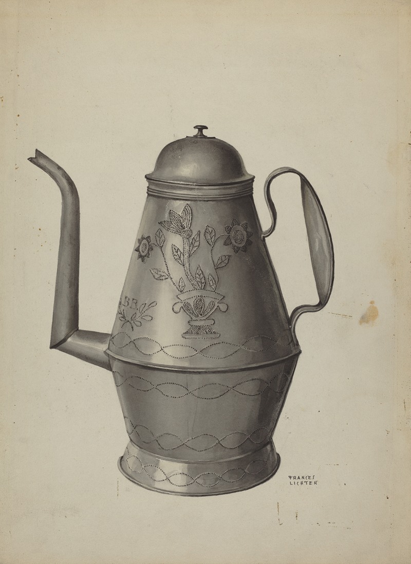 Frances Lichten - Pa. German Coffee Pot