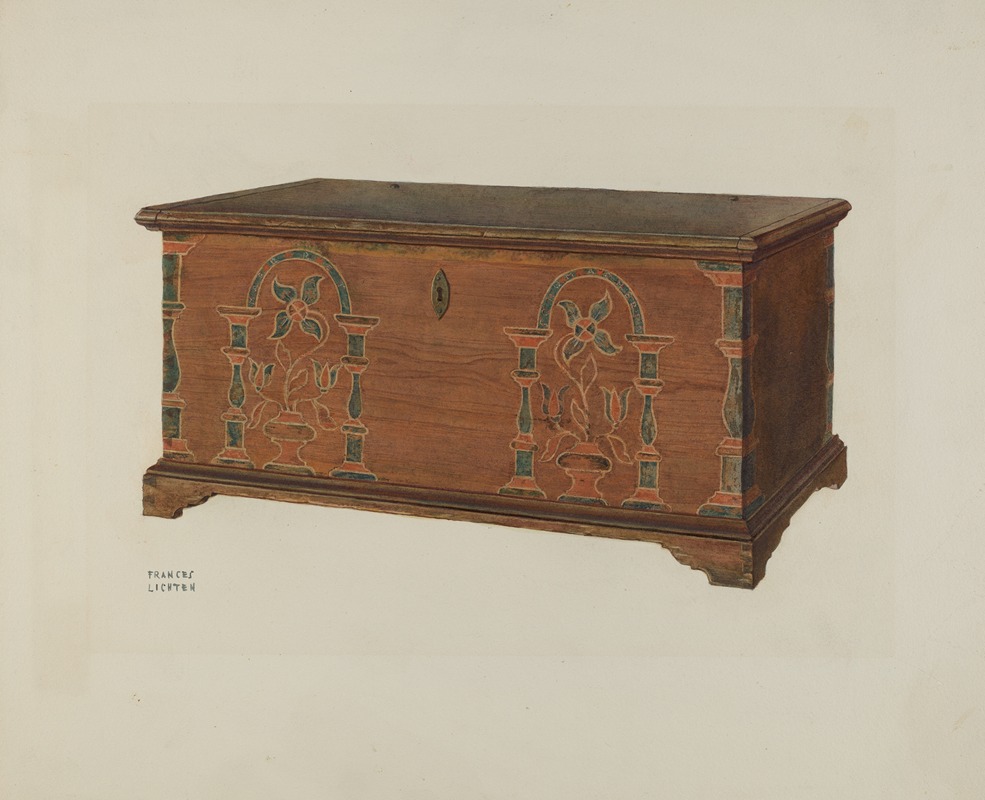 Frances Lichten - Pa. German Dower Chest