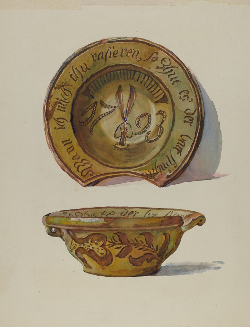 Frances Lichten - Pa. German Shaving Basin