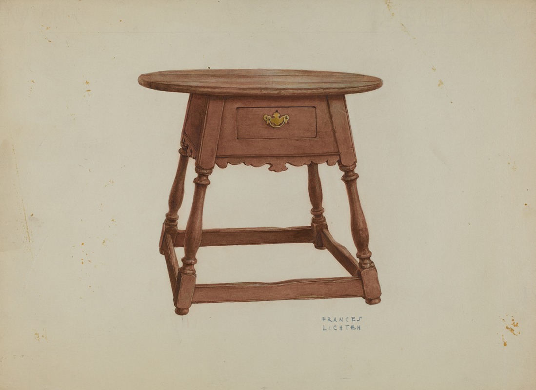 Frances Lichten - Pa. German Table