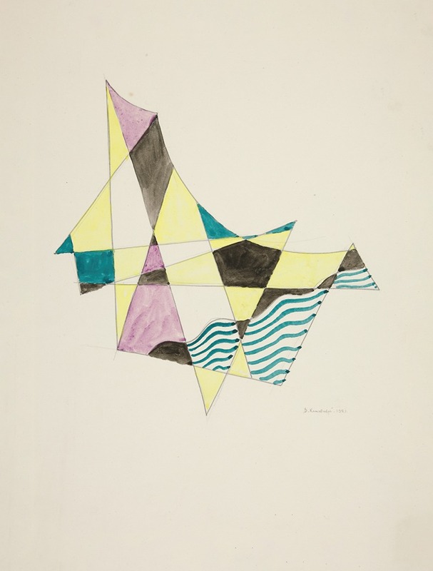 David Kakabadzé - Abstraction Based on Sails, X