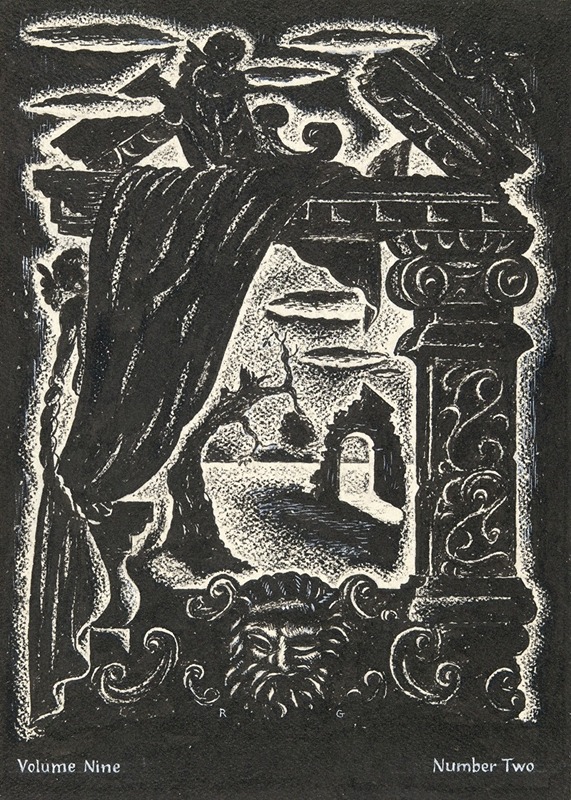 Emil Ganso - Untitled (Design for magazine cover;Ornamental motif)