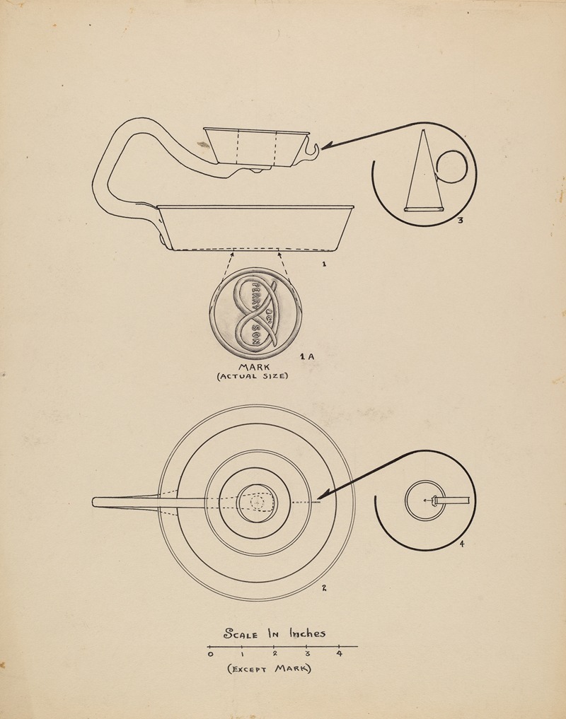 Francis Law Durand - Candlestick with Snuffer