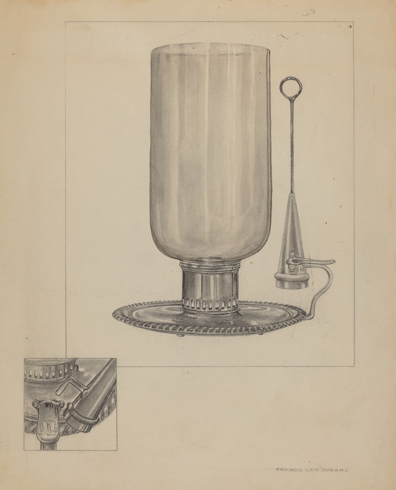 Candlestick by Francis Law Durand - Artvee