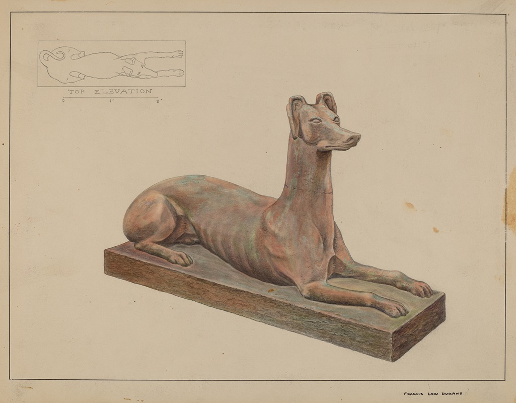 Francis Law Durand - Cast Iron Dog