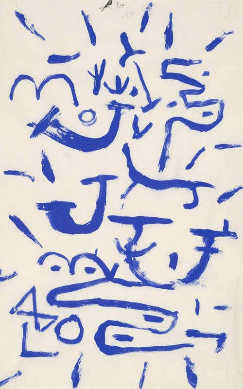 Paul Klee - Kriechendes und Baumendes (Creeper and Climber)
