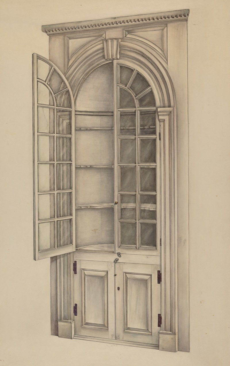 Francis Law Durand - Corner Cupboard (Used for Storing China)