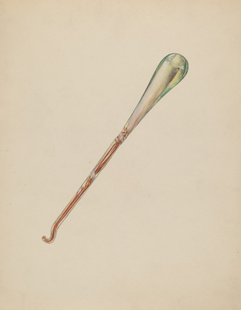 Francis Law Durand - Glass Button Hook