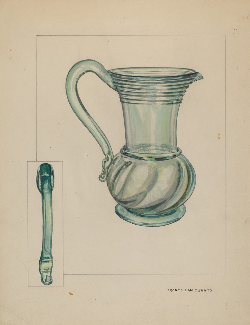 Francis Law Durand - Glass Pitcher