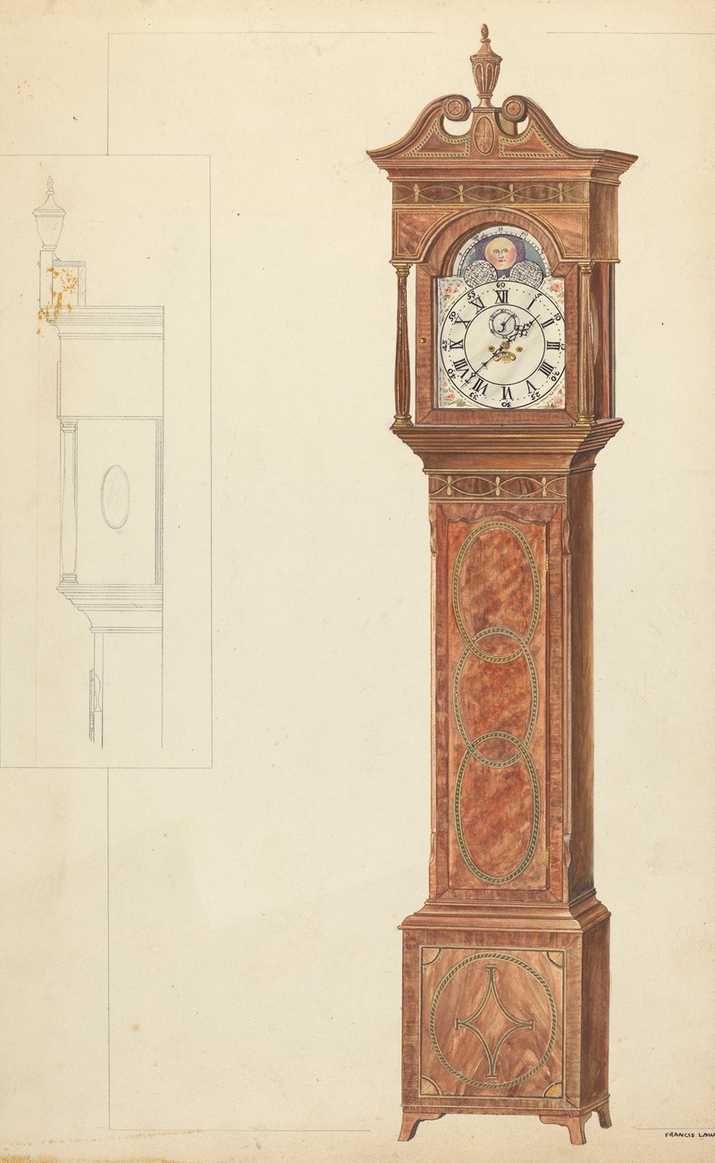 Francis Law Durand - Grandfather Clock